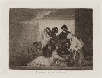 Gracias ? la almorta (Dank der Hirse), Platte 51 aus Los desastres de la guerra (Die Schrecken des Krieges)