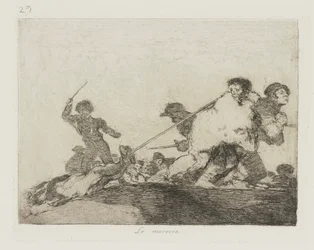 Er hat es verdient, Platte 29 aus der Serie Los desastres de la guerra (Die Schrecken des Krieges)