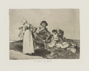 Das Schlimmste ist zu betteln, Tafel 55 aus der Serie Die Schrecken des Krieges