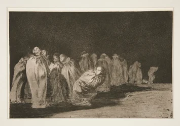 Die Männer in Säcken (Los encasados), Bl. 8 aus der Serie Los proverbios