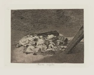 Muertos recogidos. (Ernte der Toten), pl. 63 aus der Serie Los desastres de la guerra (Die Schrecken des Krieges)