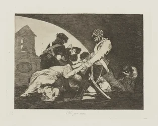 Ni por esas. (Auch nicht diese.), pl. 11 aus der Serie Los desastres de la guerra (Die Schrecken des Krieges)