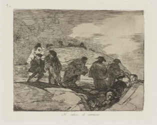 Sie kennen den Weg nicht, Tafel 70 aus der Serie Die Schrecken des Krieges