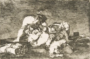 Tafel 10 aus Die Schrecken des Krieges: Auch diese nicht. Tampoc..., 1810