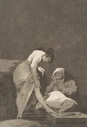 Tafel 17 aus Los Caprichos: Es ist schön gespannt, 1797-98