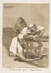 Tafel 78 aus Los Caprichos: Beeil dich, sie wachen auf, 1799