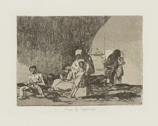 Die Gesunden und die Kranken, pl. 57 aus der Serie Die Schrecken des Krieges
