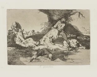 Se aprovechan. (Sie nutzen sie aus.), pl. 16 aus der Serie Los desastres de la guerra (Die Schrecken des Krieges)