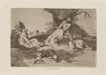 Se aprovechan (Sie nutzen sie aus), pl. 16 aus der Serie Los desastres de la guerra