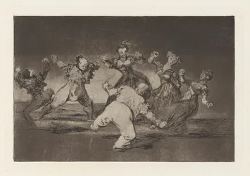 Wenn Marion tanzen will, muss sie die Konsequenzen tragen, aus der Serie Los disparates (Los proverbios)