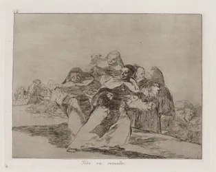 Todo va revuelto (Alles ist durcheinander), Platte 42 aus Los desastres de la guerra (Die Schrecken des Krieges)