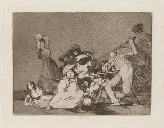 Y son fieras (Und sie sind wie wilde Bestien), pl. 5 aus der Serie Los desastres de la guerra (Die Schrecken des Krieges)