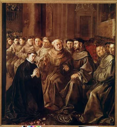 Der heilige Bonaventura tritt in den Franziskanerorden ein