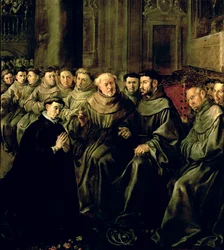 Begrüßung des Hl. Bonaventura (1221-74) in den Franziskanerorden, ca. 1628