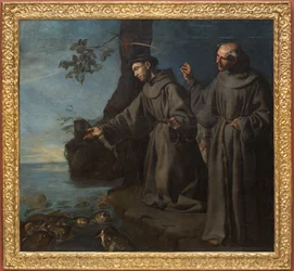 Der heilige Antonius predigt den Fischen