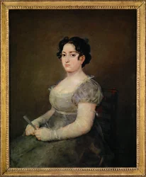 Dame mit Fächer