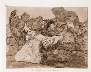 Die Schrecken des Krieges: Farandole der Scharlatane (Radierung nach der Vorzeichnung)