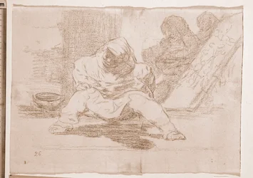 Die Schrecken des Krieges: Welche Verrücktheit! (Vorzeichnung)