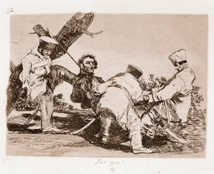 Die Schrecken des Krieges: Warum (Radierung nach einer Vorzeichnung)