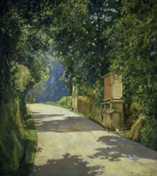 Der Hórreo und der Wagen – 1944 – 100x90 cm