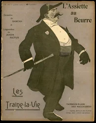 Titelblatt des „The Butter Plate“, Nummer 166, Satirisch in Farben