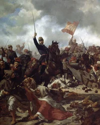 General Juan Prim y Prats (1814-70) in der Schlacht von Tetouan 1860
