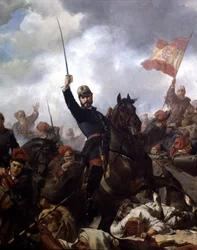 General Juan Prim y Prats (1814-70) in der Schlacht von Tetouan 1860