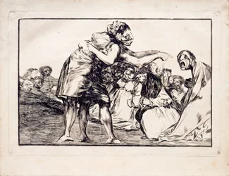 Unordentliche Torheit aus der Serie Los Disparates Follies, 1815-1819