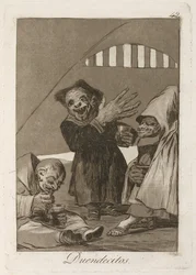 Duendecitos. Kobolde. Aus Los Caprichos, 1797-1798