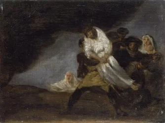 F. de Goya, Erhängter Mönch / Gemälde