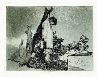 Tampoco. Platte 36 aus Die Schrecken des Krieges Los Desastros de la Guerra, 1810-1820