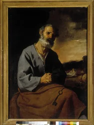 Die Reue des Heiligen Petrus (Öl auf Leinwand)