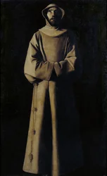 Der heilige Franz von Assisi nach der Vision von Papst Nikolaus V.