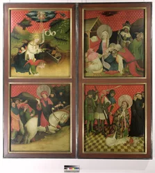 Der St. Thomas Altar aus der St. Johanniskirche, Hamburg, begonnen 1424