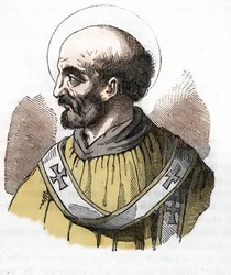 Antike: Darstellung von Papst Sixtus II. aus 