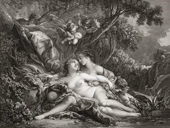 Jupiter und Kallisto. (Druck)
