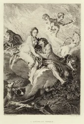 Die Morgenröte und Kephalos (Stich)