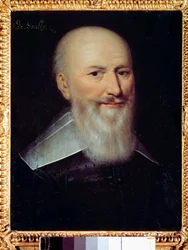 Porträt von Maximilian de Bethune (1560-1641) Baron de Rosny, Herzog von Sully Anonymes Gemälde (wahrscheinlich François Quesnel)