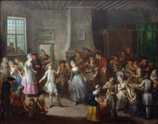 Innenansicht einer Taverne