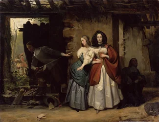 Die Flucht von Henrietta-Maria von Frankreich, Königin von England im Jahr 1638, 1835
