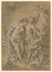 Nymphen und Cupidos