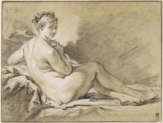 Studie eines weiblichen Aktes - François Boucher (1703-1770)