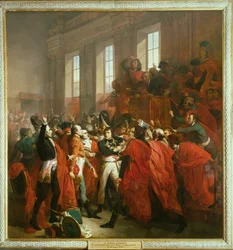 General Bonaparte im Rat der Fünfhundert in Saint-Cloud
