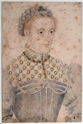 Porträt der jungen Maria Stuart (1542-1587), Königin von Frankreich und Schottland. 16. Jahrhundert. Chantilly, Musée Condé
