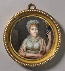 Porträt von Anne Vallayer-Coster, 1804