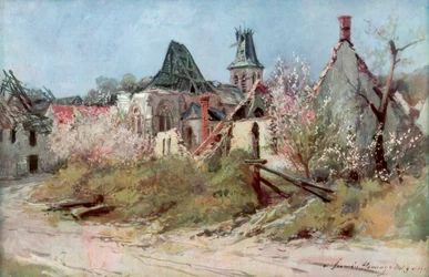 Im Dorf Craonnelle, 9. Mai 1917, 1917, 1926