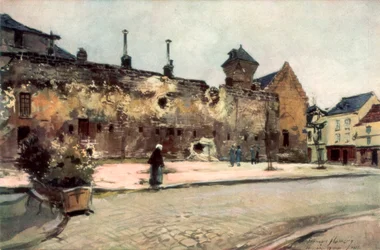 Die Kaserne in Soissons, Frankreich, 1915, 1926