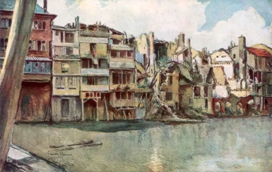 Der Fluss Maas, Verdun, Frankreich, Juni 1916, 1926
