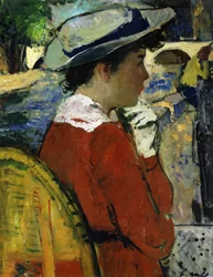 Eugenie an den Ufern der Seine, ca. 1946-47