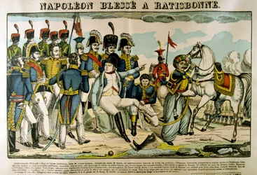 Napoleon verletzt bei Regensburg, April 1809, ca. 1835